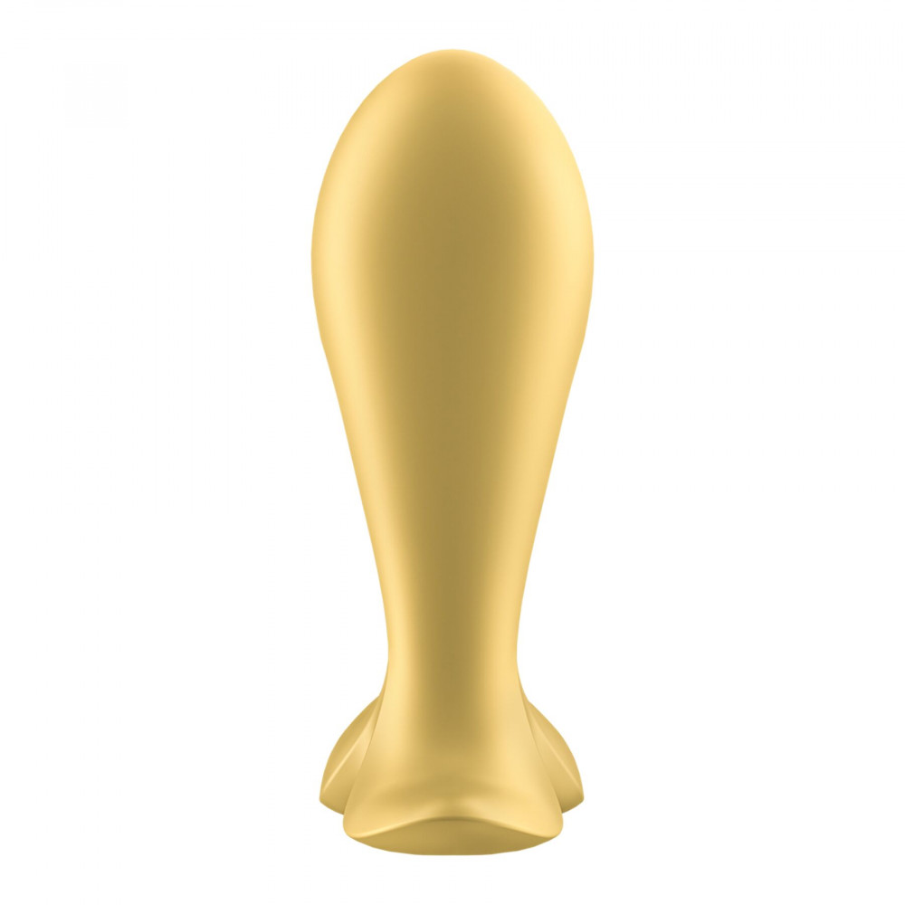 Анальные пробки с вибрацией - Анальная смарт-пробка с вибрацией Satisfyer Intensity Plug Gold 5