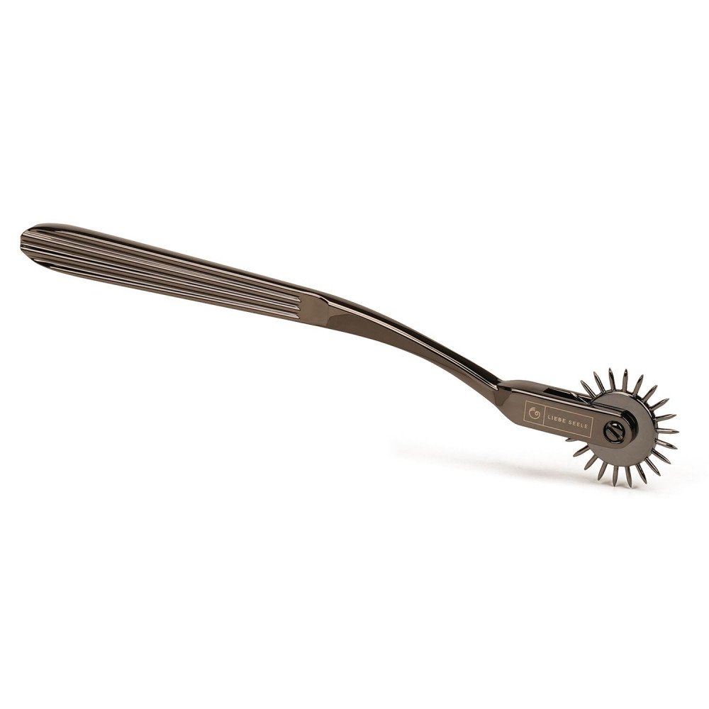 Плети, стеки, флоггеры, тиклеры - Колесо Вартенберга Liebe Seele One-Row Wartenberg Pinwheel Pewter