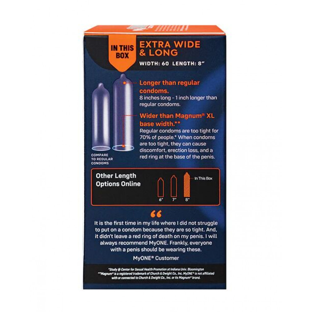 Презервативы - Презервативы MyONE Extra Wide & Long10 шт, картонная коробка 2