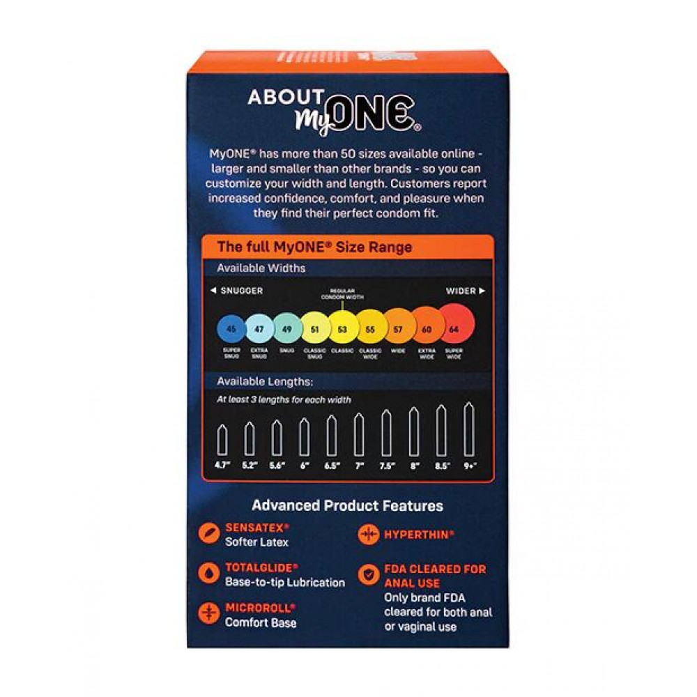 Презервативы - Презервативы MyONE Extra Wide & Long10 шт, картонная коробка 1