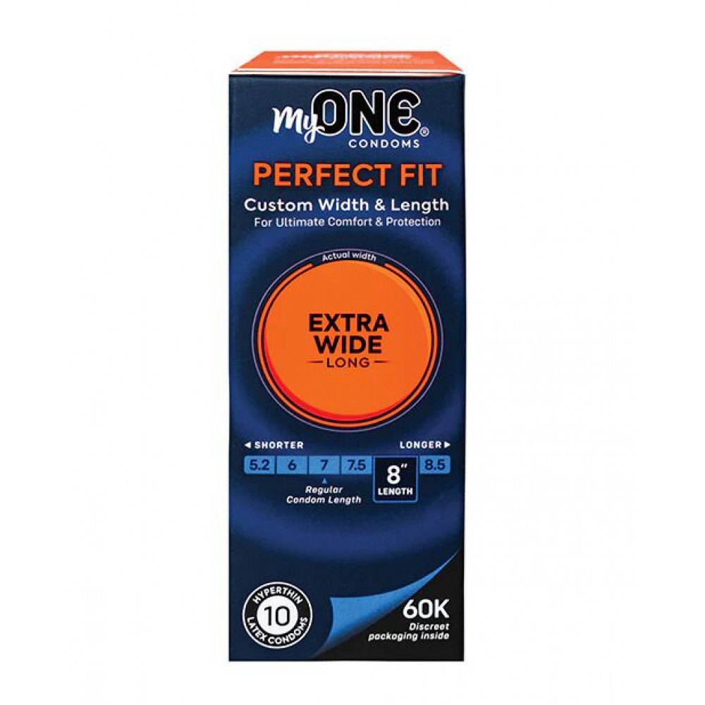 Презервативы - Презервативы MyONE Extra Wide & Long10 шт, картонная коробка