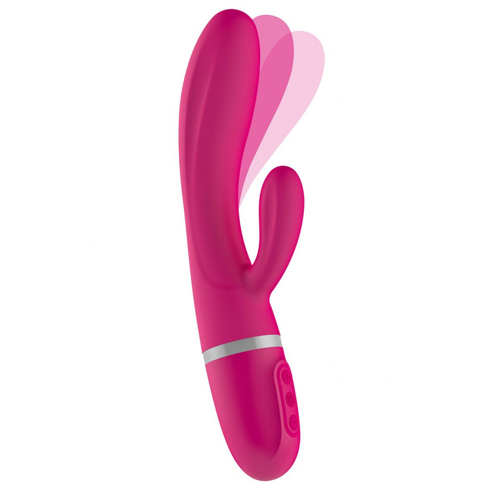 Вибратор-кролик - Вибратор-кролик Liebe Bend It Plus Cerise, гибкий, 2 мотора, 10 режимов 1