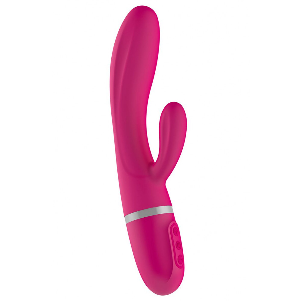 Вибратор-кролик - Вибратор-кролик Liebe Bend It Plus Cerise, гибкий, 2 мотора, 10 режимов
