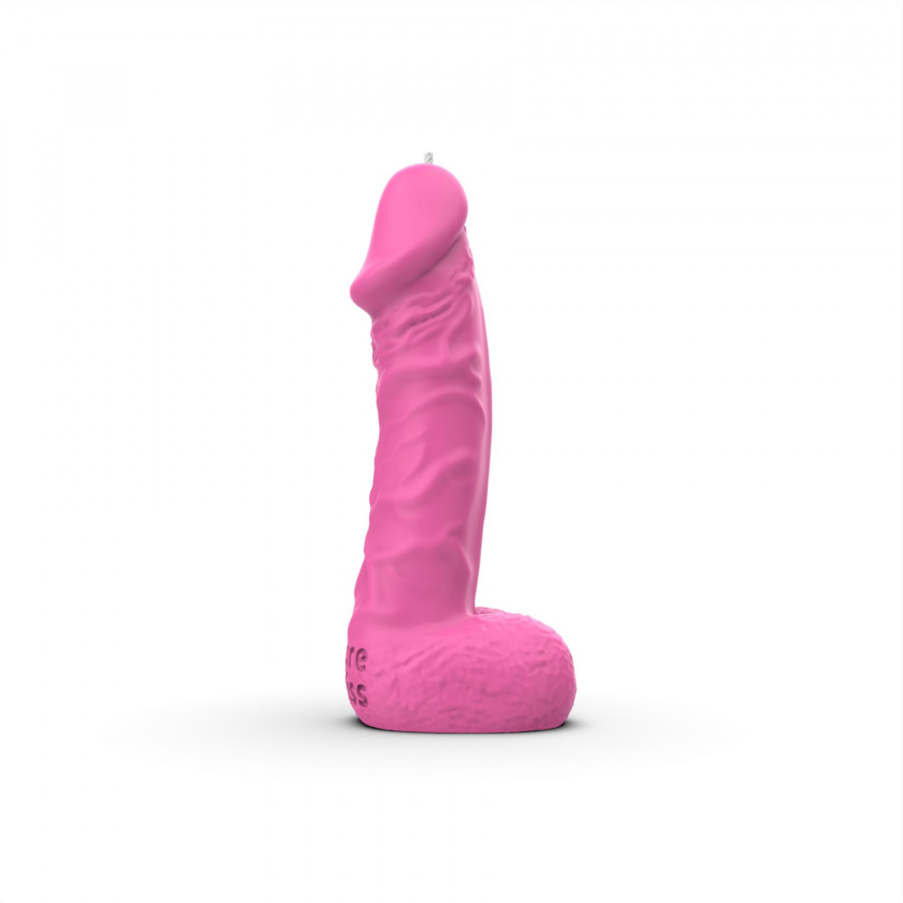 Секс приколы, Секс-игры, Подарки, Интимные украшения - Свеча в виде члена Pure Bliss MINI Pink 15 см