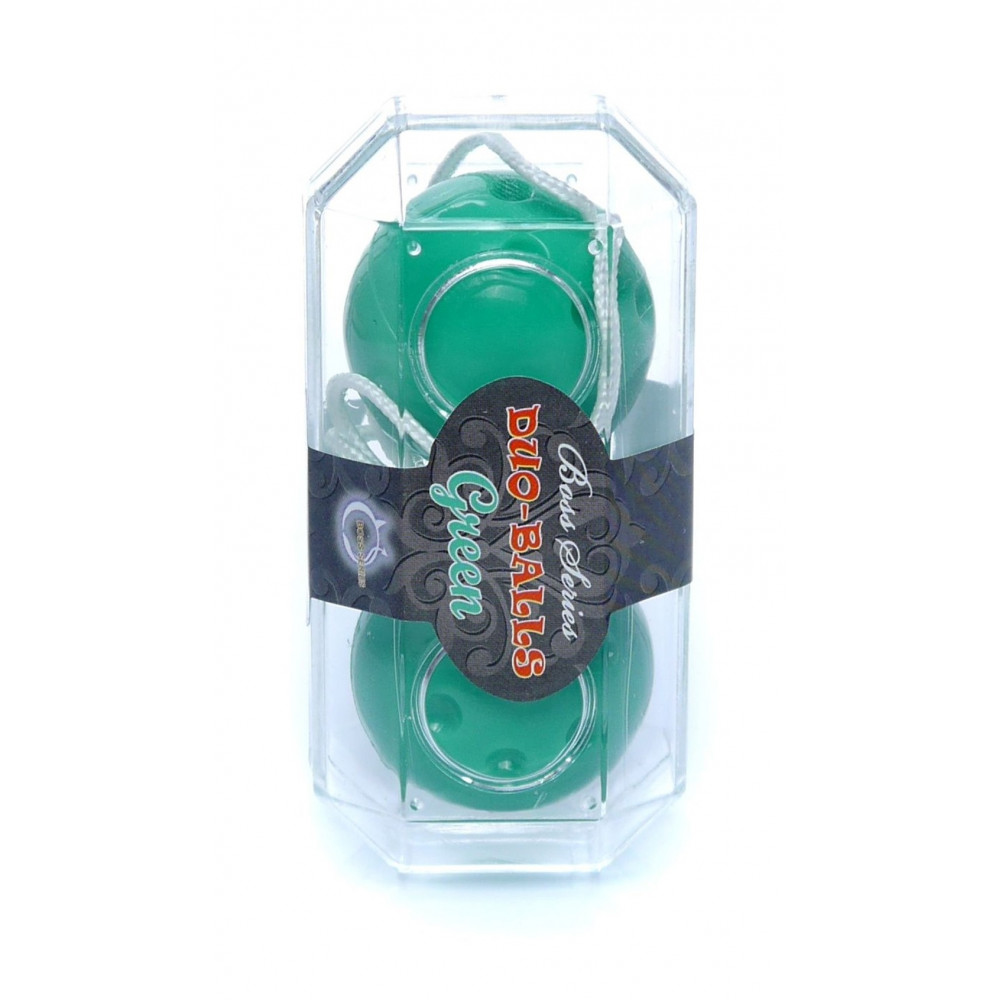 Вагинальные шарики - Вагинальные шарики Duo balls Green, BS6700025 1