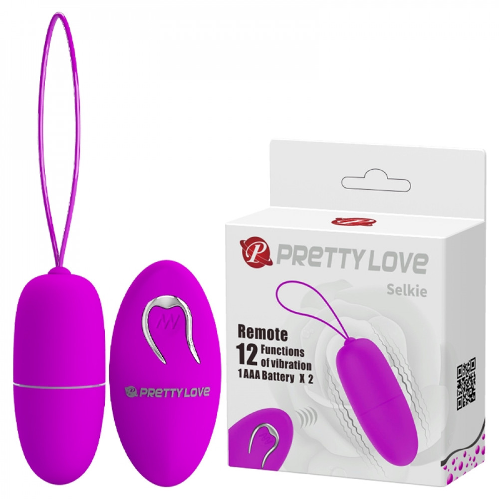 Вибратор - Виброяйцо с пультом ду Pretty Love - SELKIE, BI-014865W