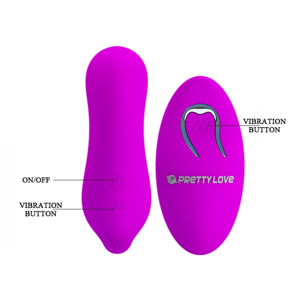 Вибратор - Вибратор для пар Pretty Love - 12 vibration functions, wireless remote control, BI-014484W 3