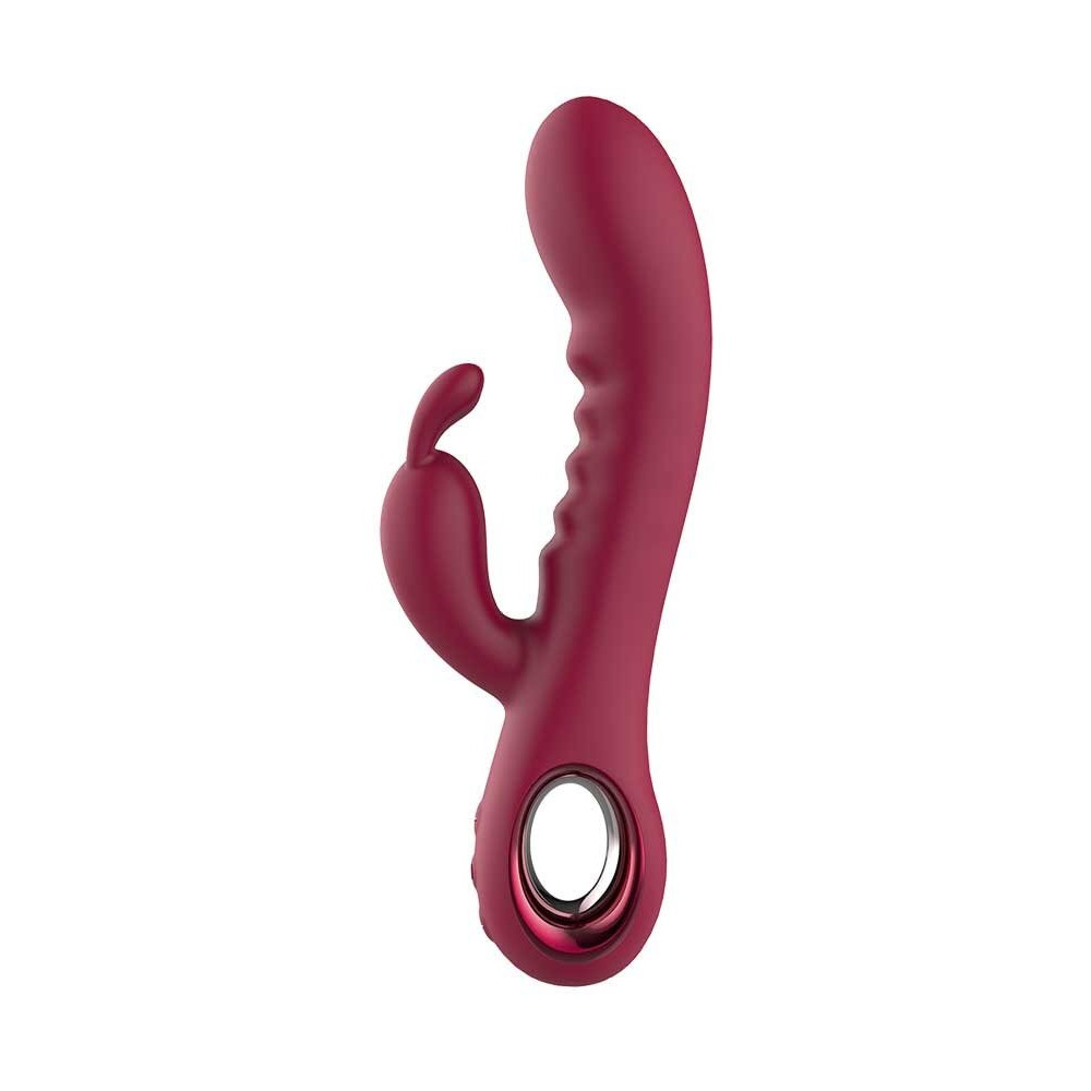 Секс игрушки - Вибратор кролик рельефный Dream Toys Glam Rabbit Vibe, красный 1