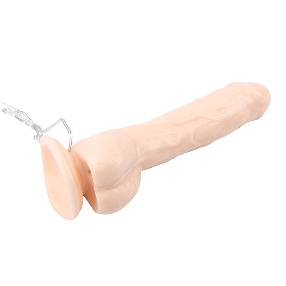 Секс игрушки - Вибратор реалистичный Chisa Ballsy Super Cock Jeff Stryker с пультом управления, телесный 4