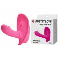 Вибробабочка с стимулятором клитора PRETTY LOVE - fancy clamshell , BI-014368