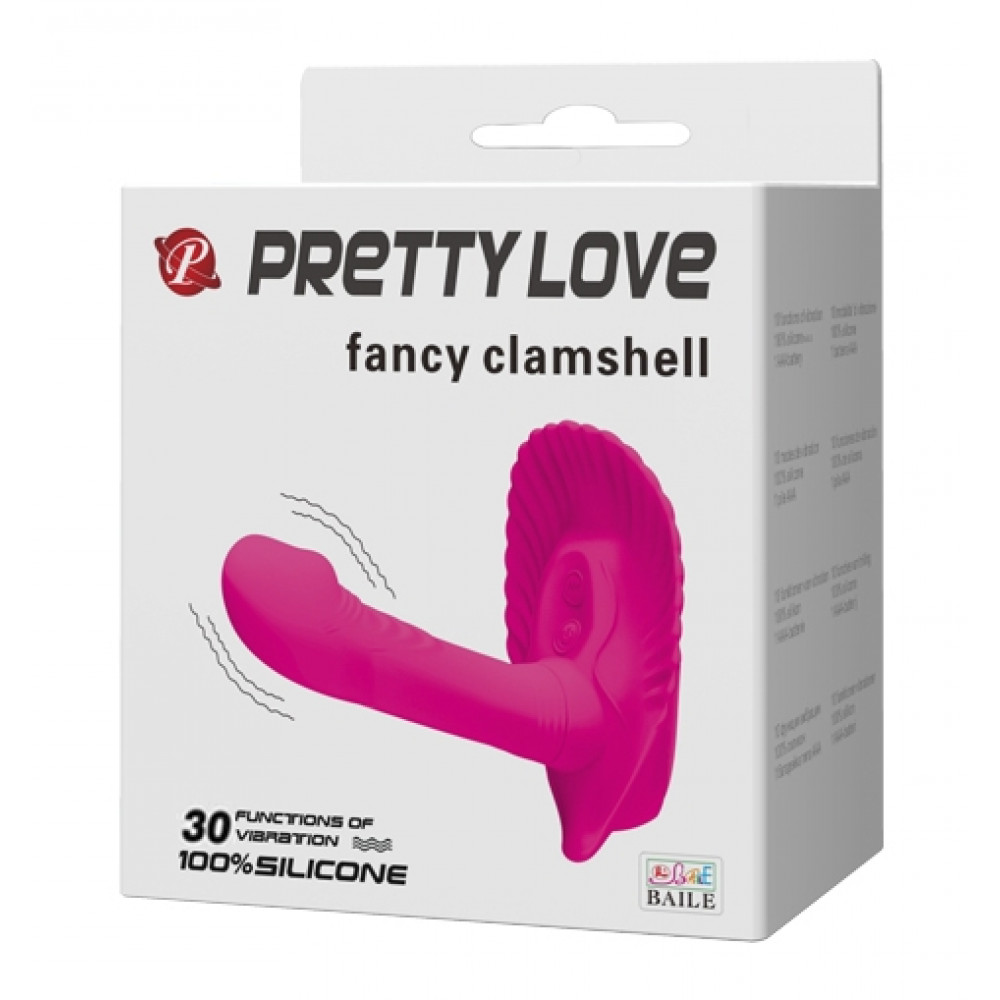 Вибратор - Вибробабочка с стимулятором клитора PRETTY LOVE - fancy clamshell , BI-014368 1