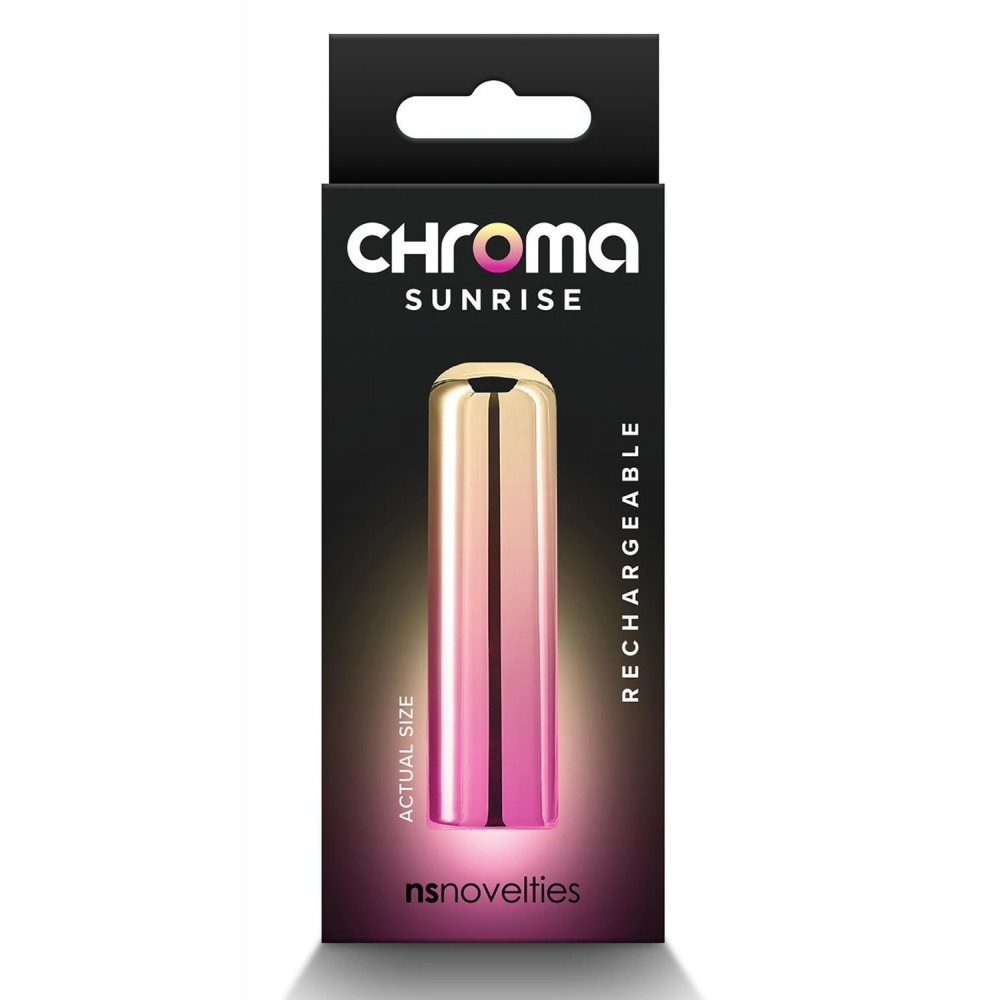 Секс игрушки - Вибропуля NS Novelties Chroma розово-золотистая, S 3