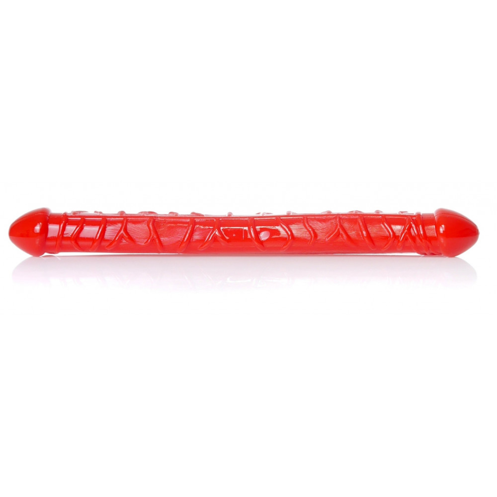 Фаллоимитатор - Двойной фаллоимитатор Boss Series: Flexible Double Dong Red, BS6700090 2