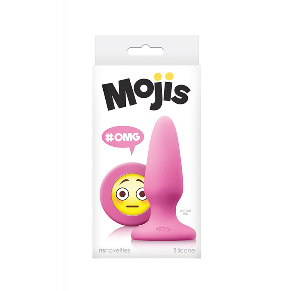Анальная пробка - Анальная пробка NS Novelties MOJIS OMG MEDIUM PINK 1