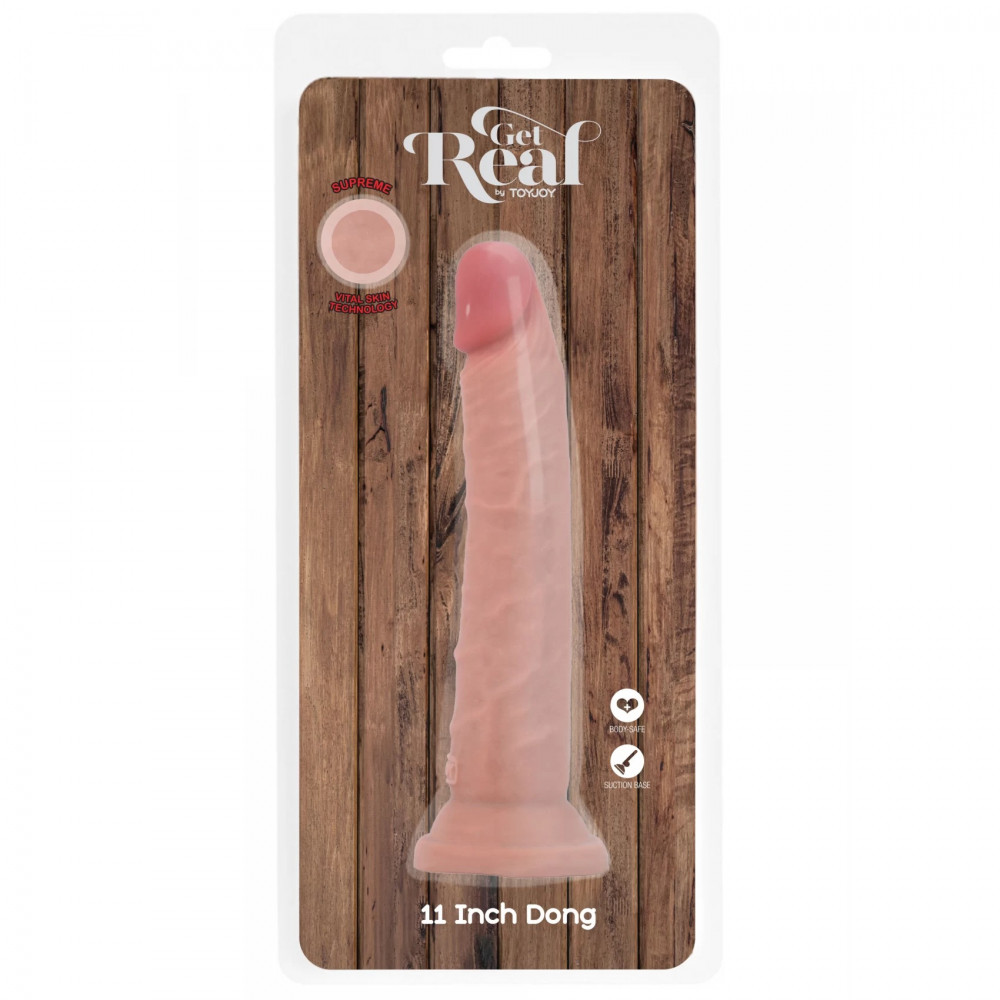 Секс игрушки - Фаллоимитар реалистичный ToyJoy Get Real на присоске, телесный 5