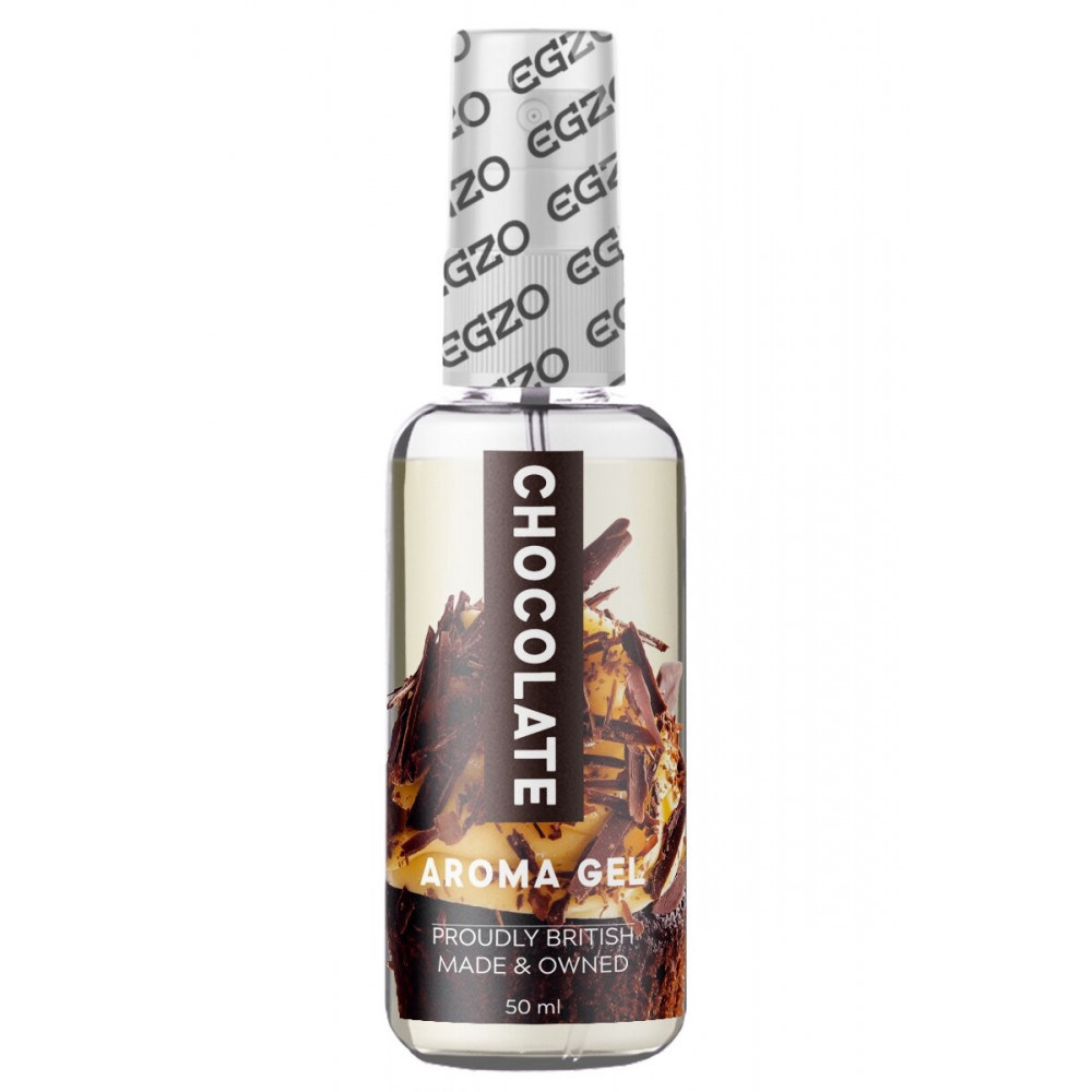 Лубриканты - Оральный гель-лубрикант EGZO AROMA GEL - Chocolate, 50 мл 1
