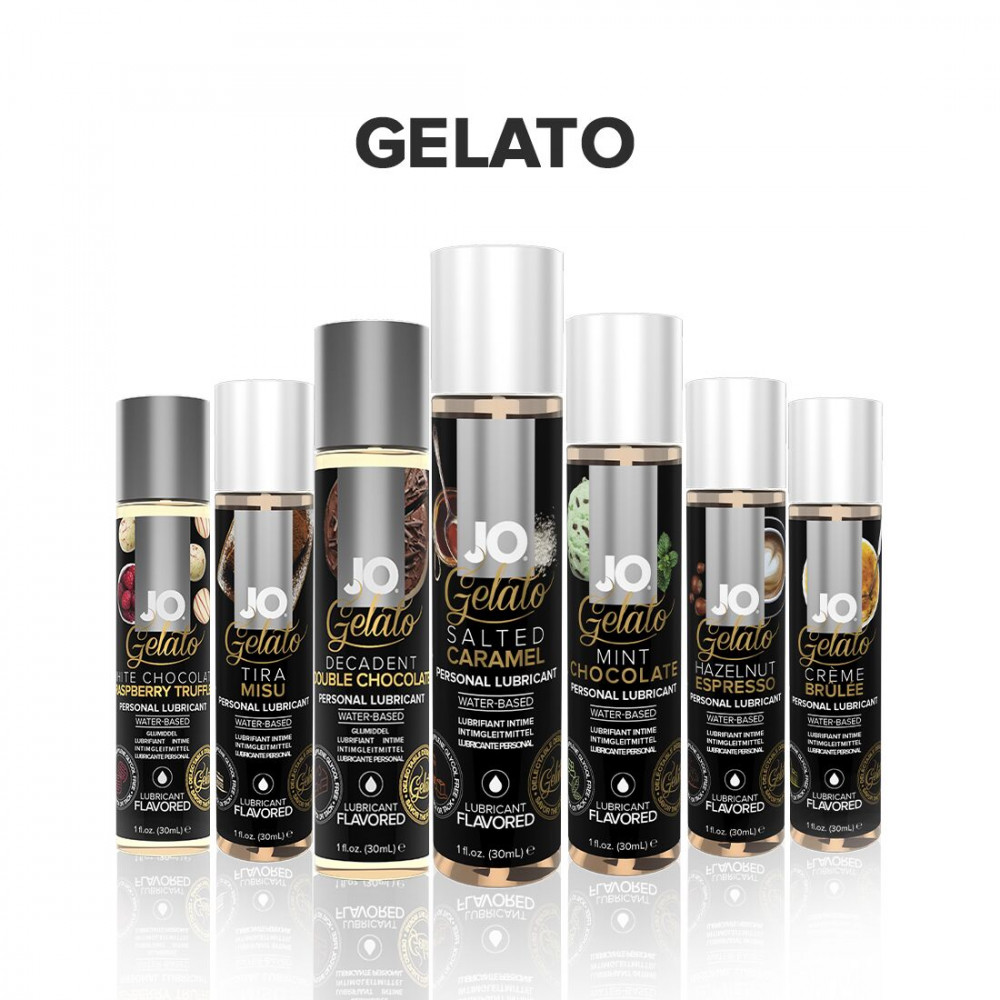 Оральные смазки - Смазка на водной основе System JO GELATO Salted Caramel (30 мл) без сахара, парабенов и гликоля 1