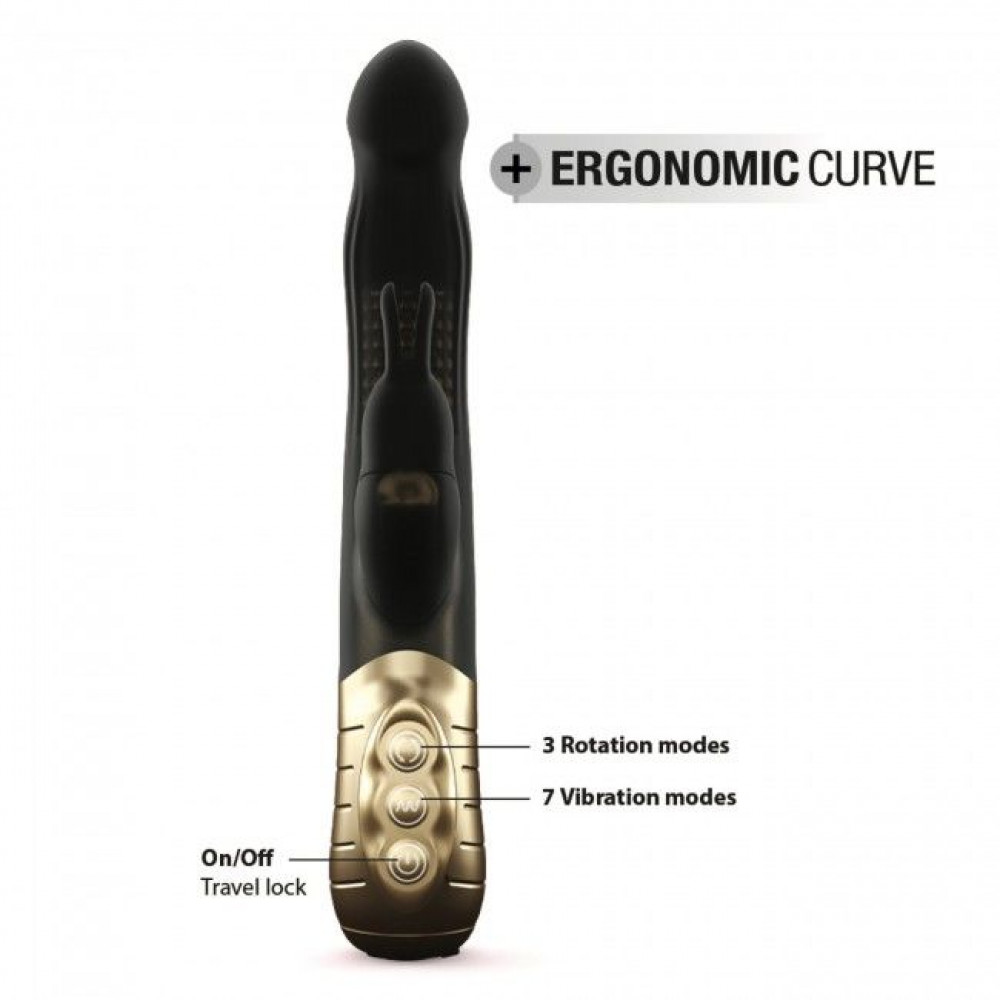 Вибратор-кролик - Вибратор-кролик Dorcel Baby Rabbit Gold 2.0 с жемчужным массажем и вращающейся головкой 4