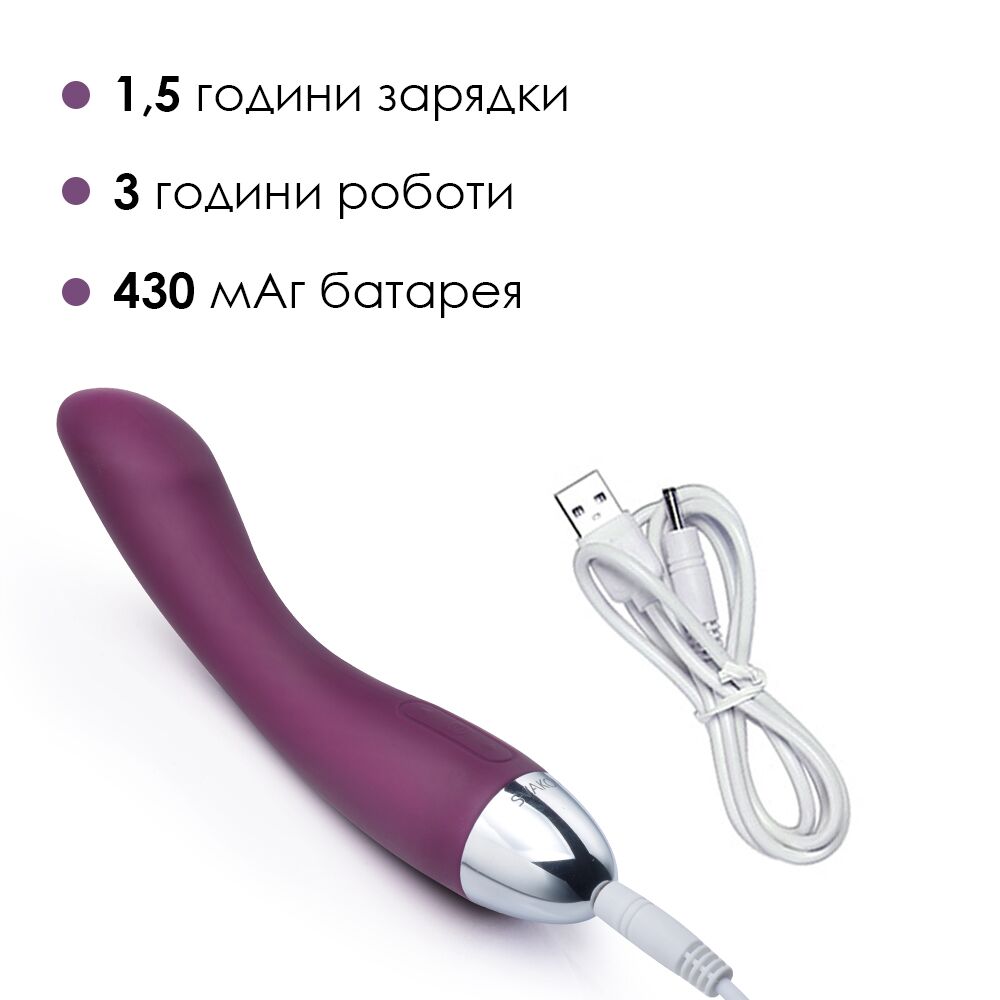 Стимулятор точки G - Вибратор для точки G с интеллектуальным режимом Svakom Amy Violet 5