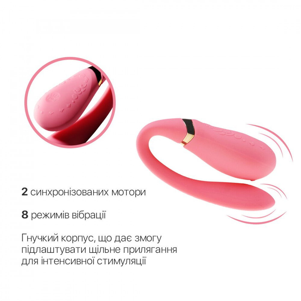 Вибраторы для пар - Смартвибратор для пар Zalo — Fanfan Rouge Pink 6