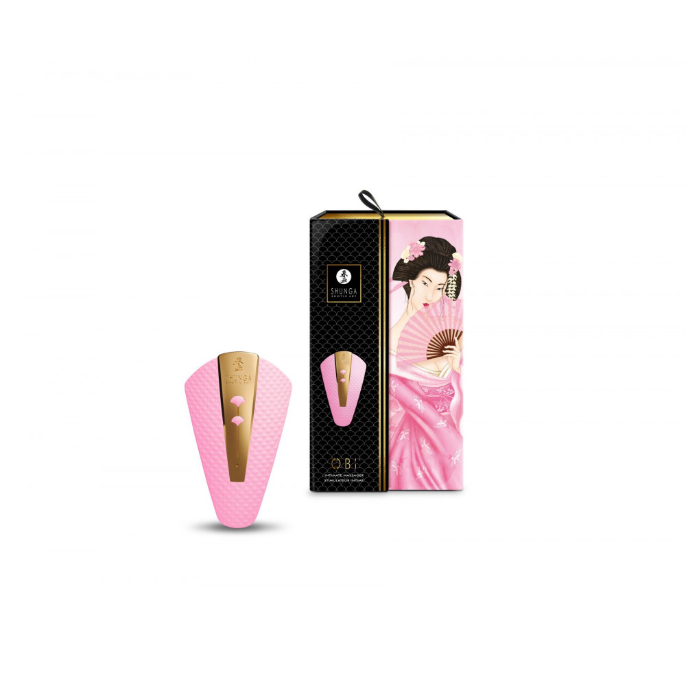 Клиторальный вибратор - Клиторальный вибратор Shunga Obi Light Pink 4