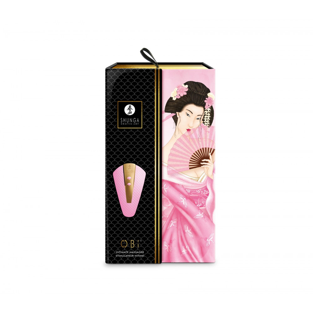 Клиторальный вибратор - Клиторальный вибратор Shunga Obi Light Pink 2