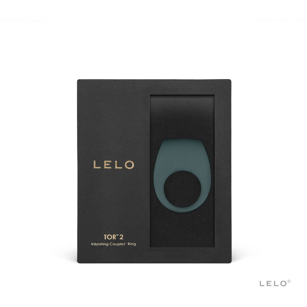 Эрекционные кольца с вибрацией - Эрекционное кольцо с вибрацией LELO Tor 2 Green 1