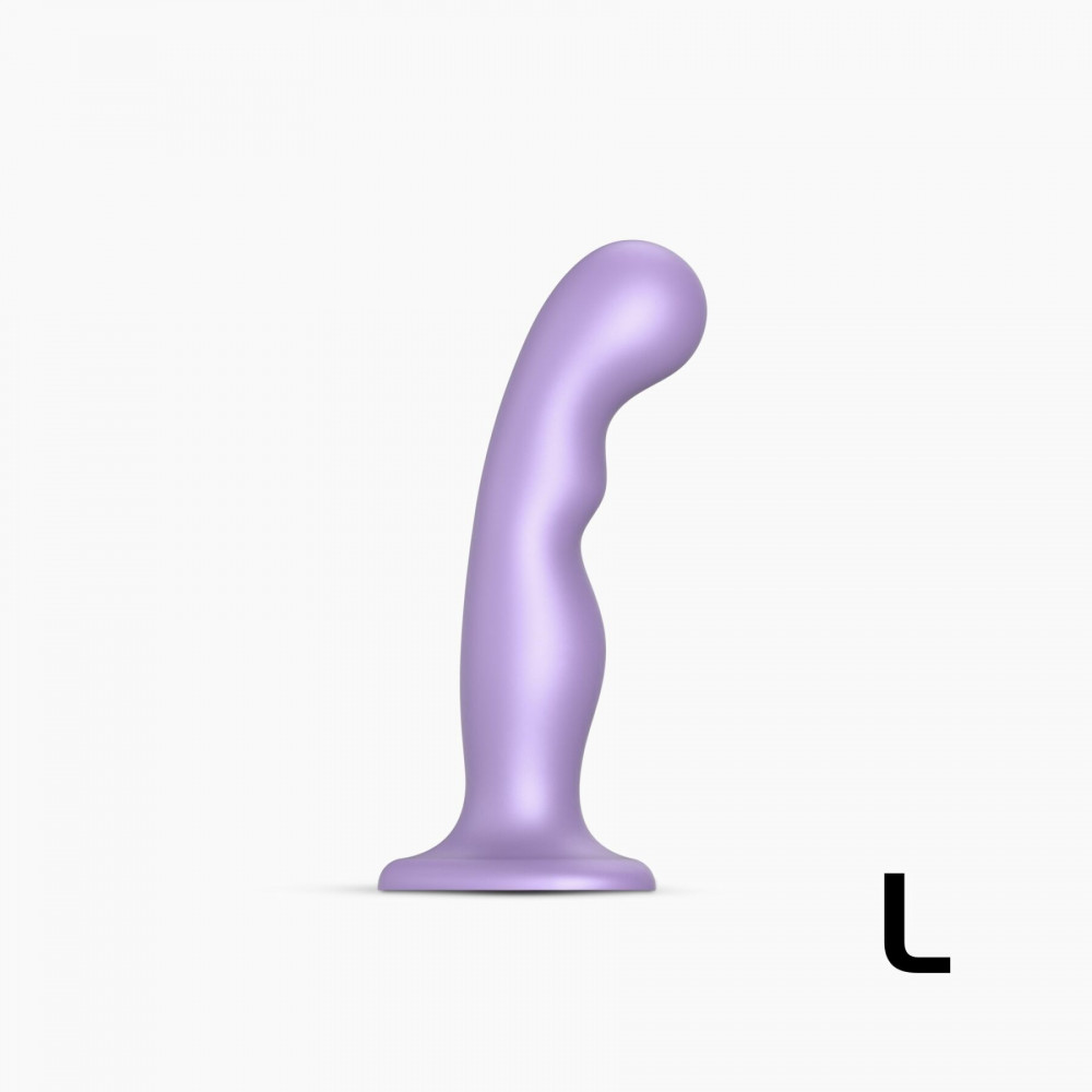 Страпон - Насадка для страпона Strap-On-Me Dildo Plug P&G Lilas Metallic L
