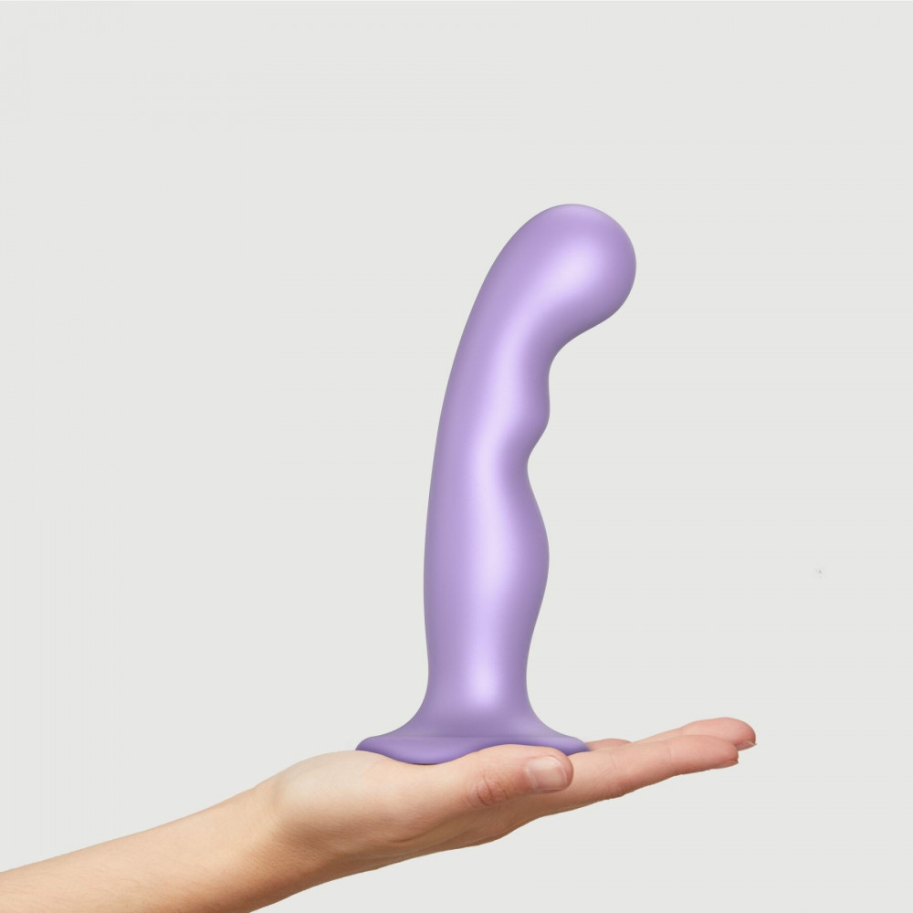 Страпон - Насадка для страпона Strap-On-Me Dildo Plug P&G Lilas Metallic L 5