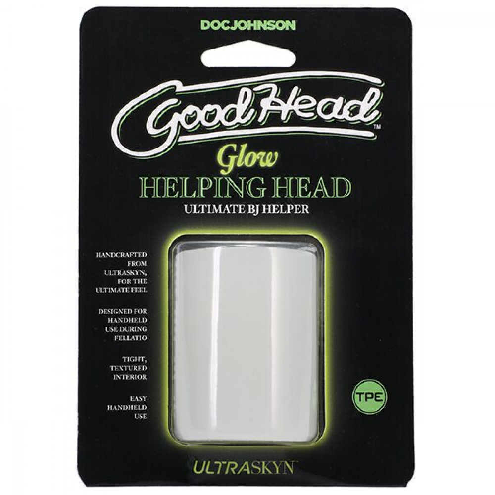 Другие мастурбаторы - Мастурбатор Doc Johnson GoodHead -  Glow Helping Head 4