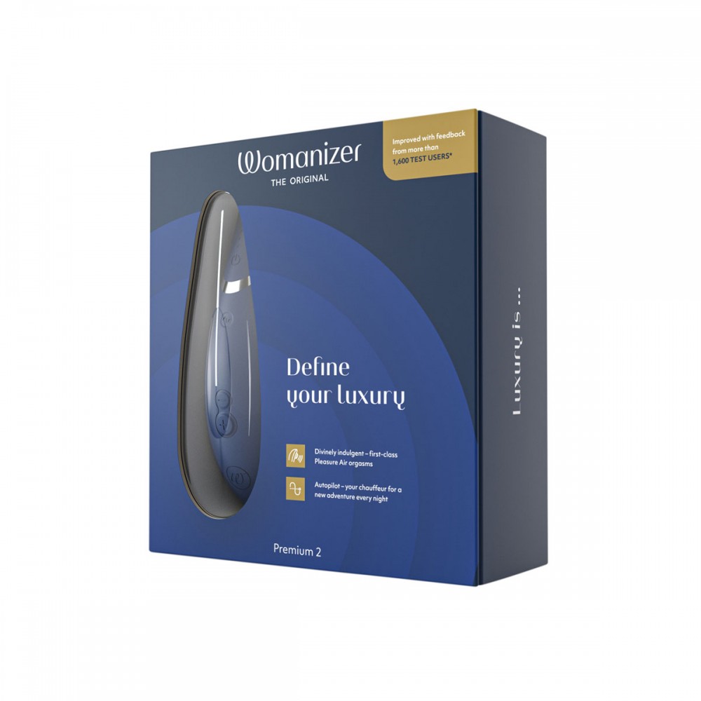 Секс игрушки - Вакуумный клиторальный стимулятор Womanizer Premium 2 Blueberry 7