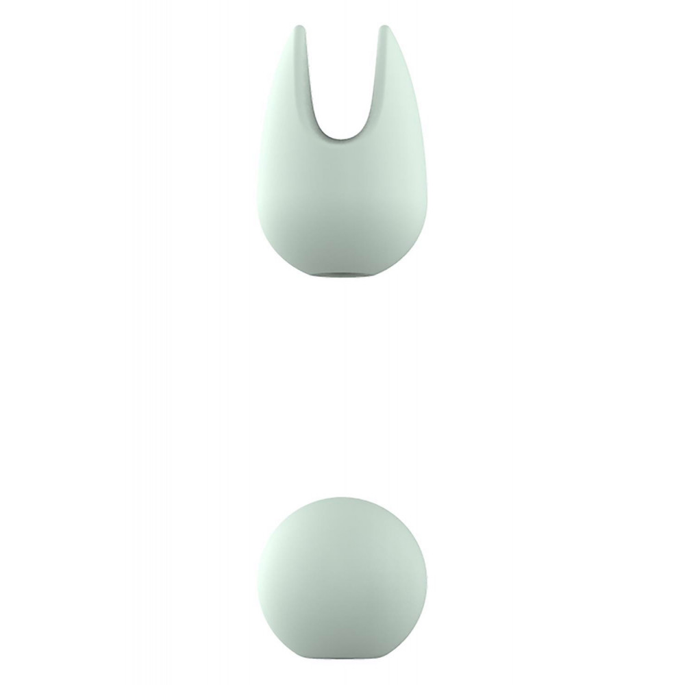 Вибратор - Вибратор для клиторальной стимуляции Dream Toys Glam Pin Point Stimulator, с двумя насадками, мятный 3