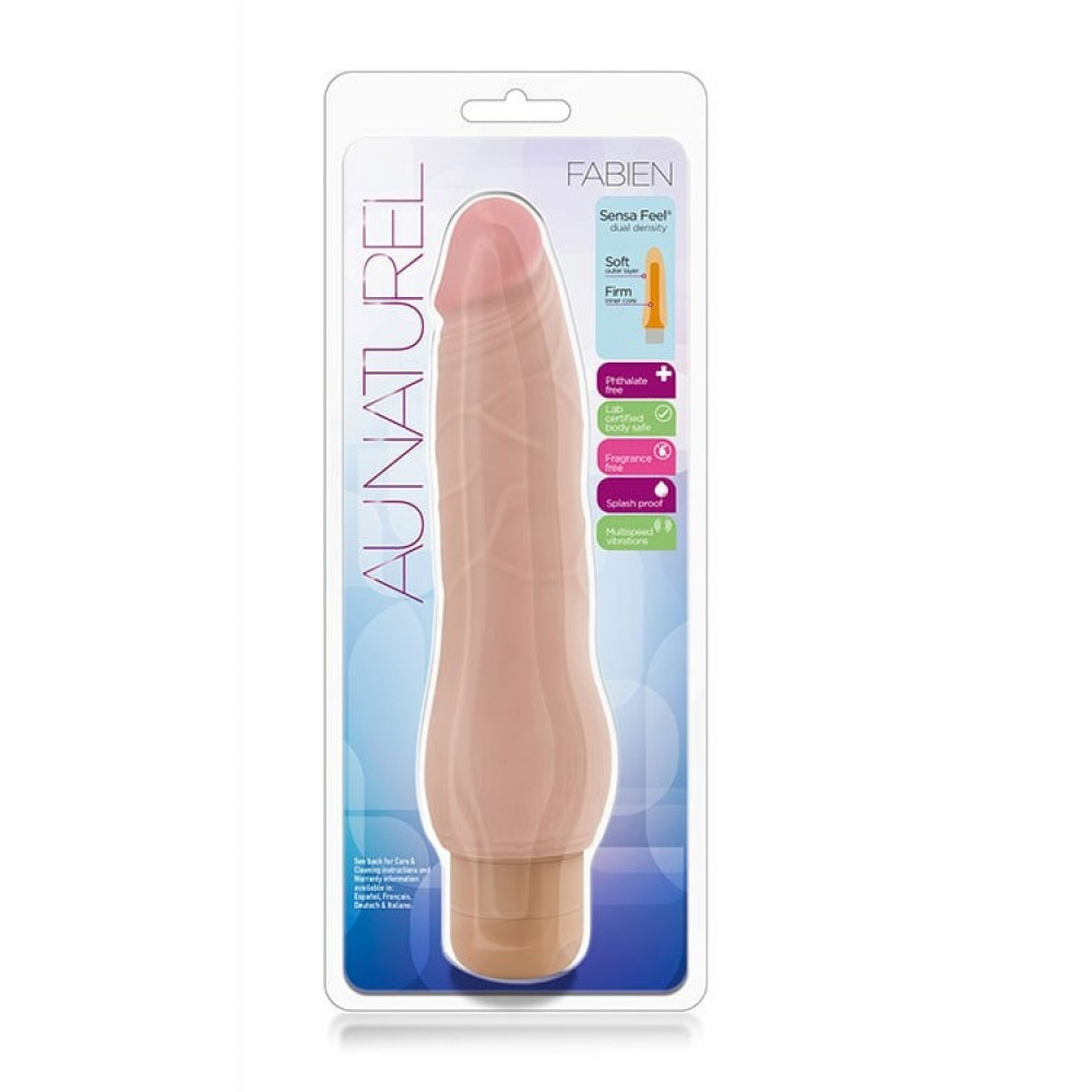 Секс игрушки - Вибратор реалистичный Blush Au Naturel Fabien на батарейках, телесный 5