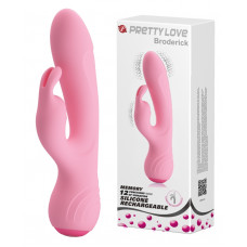 Вибромассажер с клиторальным стимулятором Pretty Love - Broderick, BI-014644-1