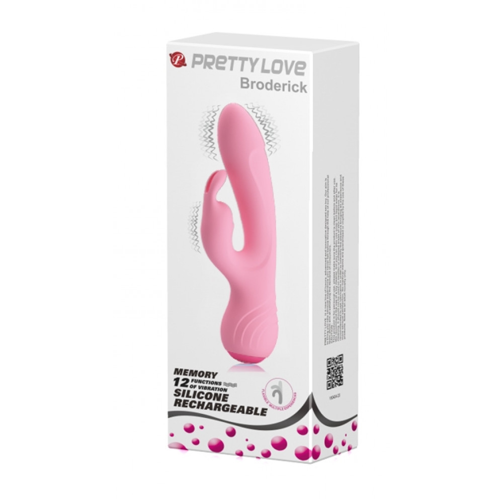 Вибратор - Вибромассажер с клиторальным стимулятором Pretty Love - Broderick, BI-014644-1 1