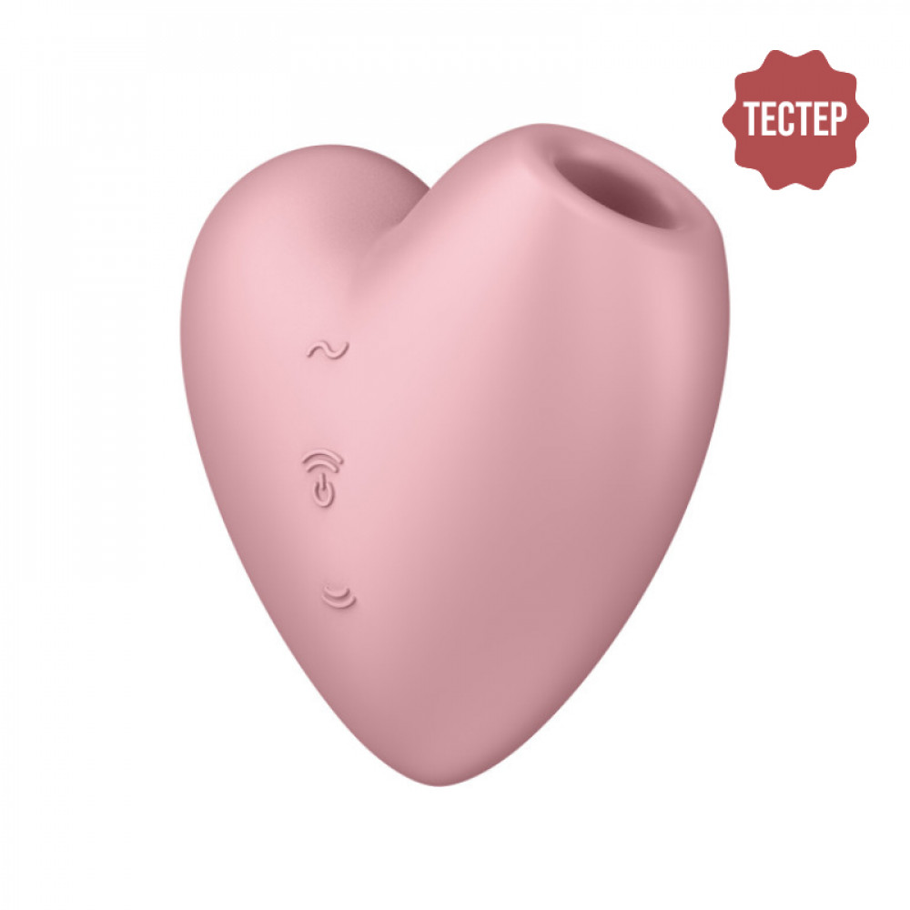 Вибраторы вакуумные - Вакуумный стимулятор для клитора Cutie Heart цвет: розовый Satisfyer