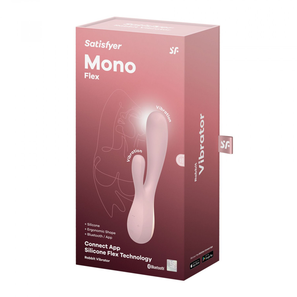 Секс игрушки - Смарт вибратор-кролик Satisfyer Mono Flex Mauve (мятая упаковка!!!) 4