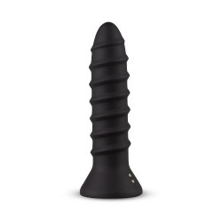 ET813BLK Вибратор анальный с рельефом, S, Screwed черный