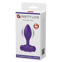 Силиконовая вибропробка Pretty Love « Vibro but plag » BI-040077-1