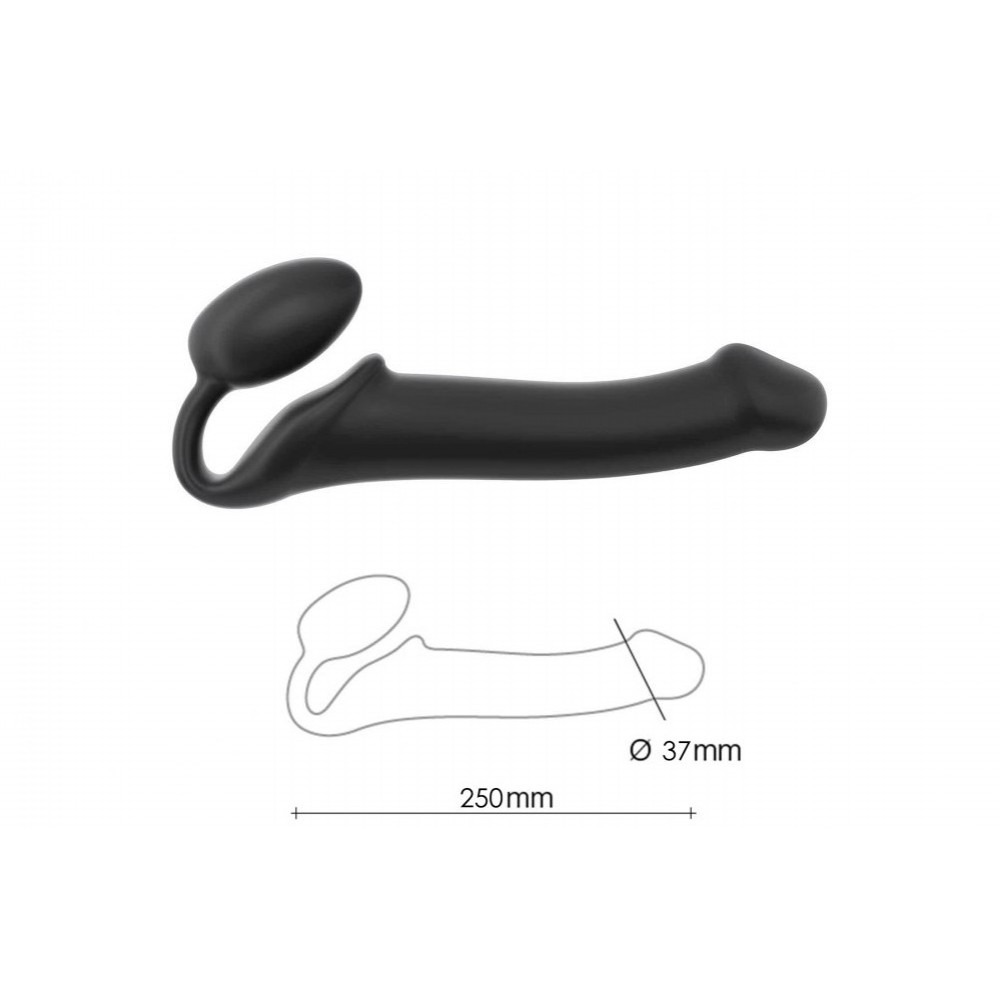 Секс игрушки - Безремневый страпон без вибрации Strap On Me - Strapless Strap-On 3