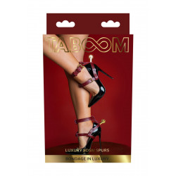 Бондажные шпоры BDSM Taboom Bondage in Luxury бордовый