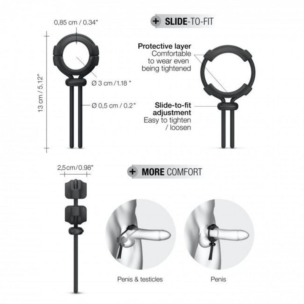 Эрекционное кольцо - Регулируемое эрекционное кольцо Dorcel FIT RING 1