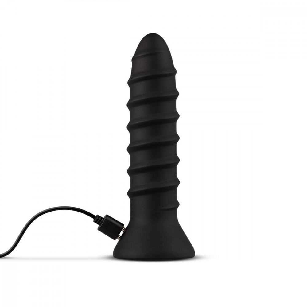 Анальные вибраторы - ET813BLK Вибратор анальный с рельефом, S, Screwed черный 3