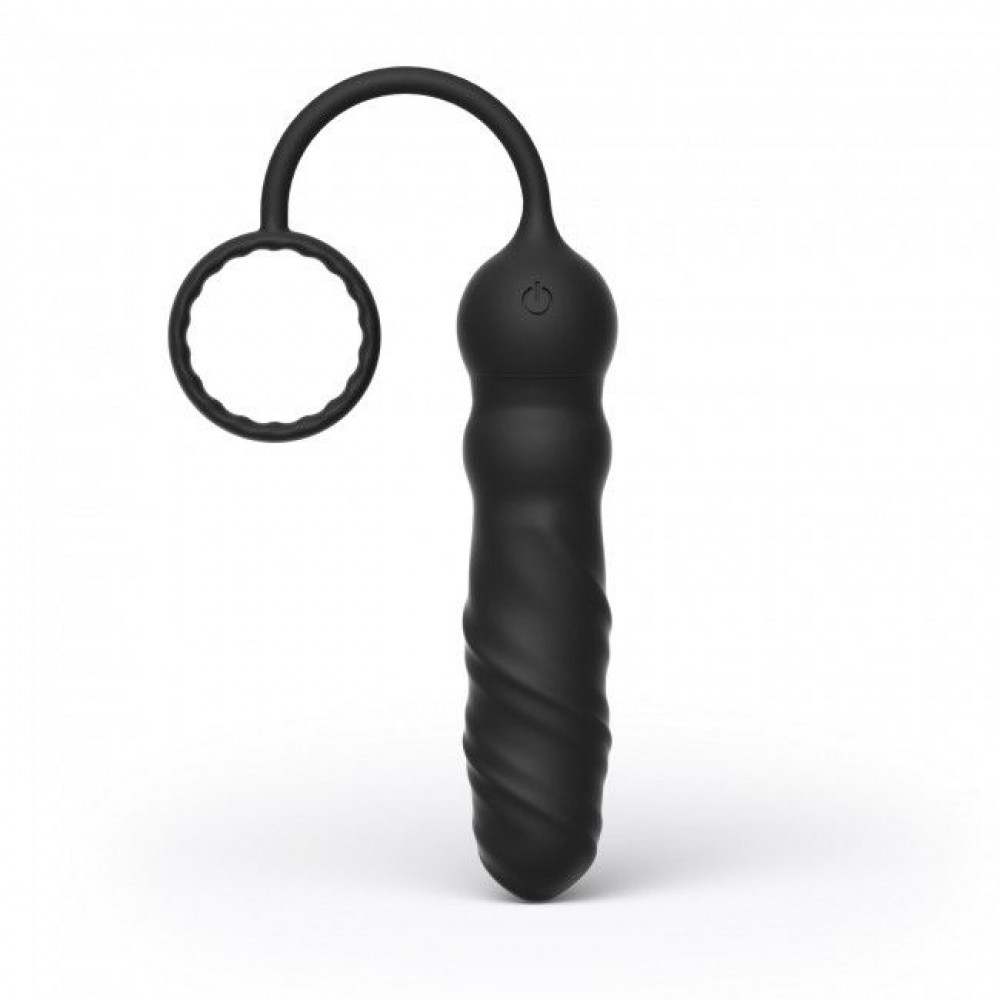 Анальные игрушки - Анальный вибратор Dorcel Deep Seeker с эрекционным кольцом и пультом ДУ