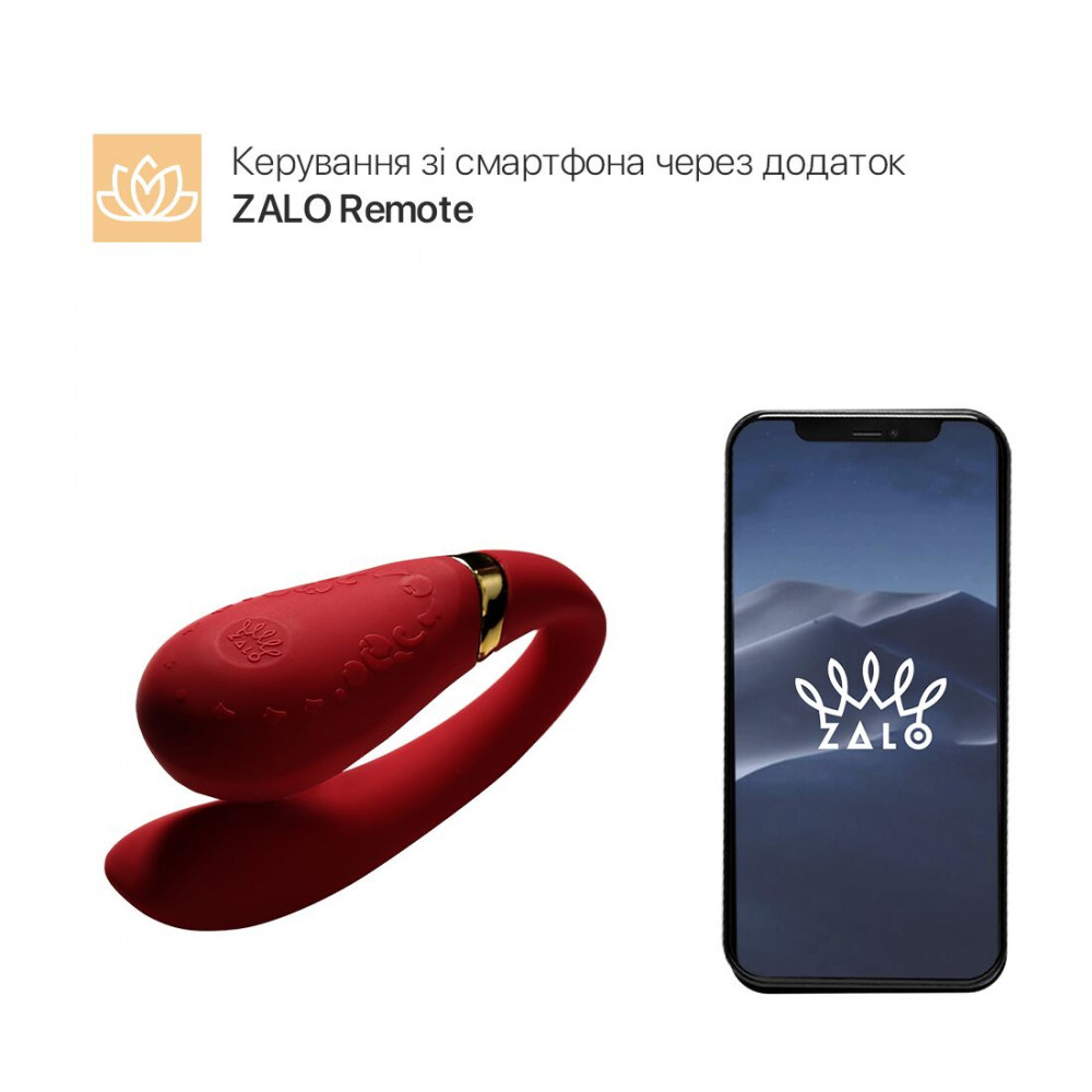 Вибраторы для пар - Смартвибратор для пар Zalo — Fanfan Bright Red 9