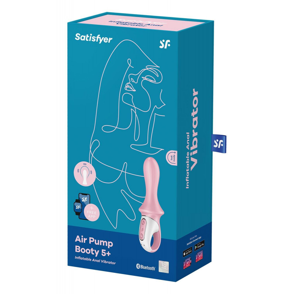 Анальные вибраторы - Анальный смарт-вибратор Satisfyer Air Pump Booty 5+, надувается 1