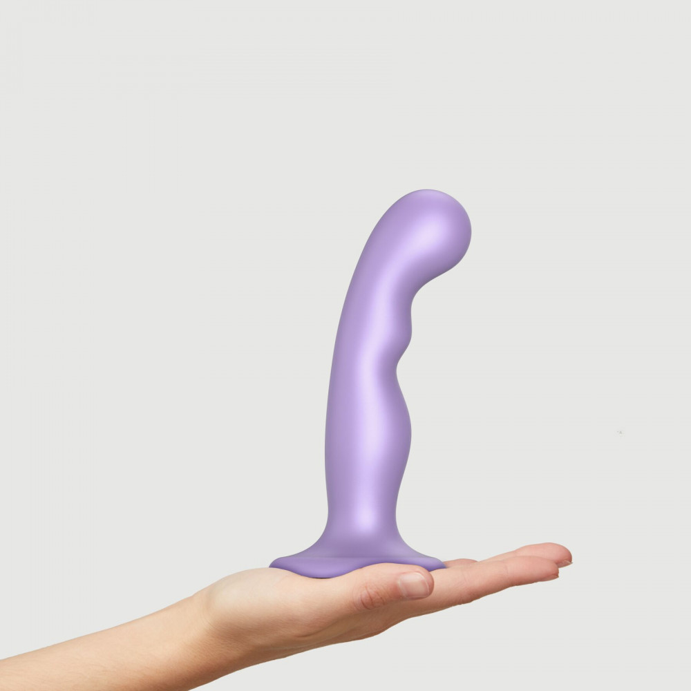 Страпон - Насадка для страпона Strap-On-Me Dildo Plug P&G Lilas Metallic M 3