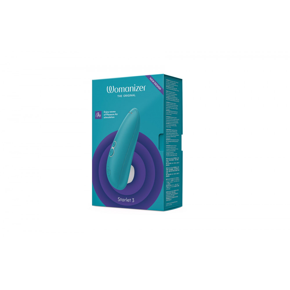 Вибраторы вакуумные - Вакуумный клиторальный стимулятор Womanizer Starlet 3 TURQUOISE 2