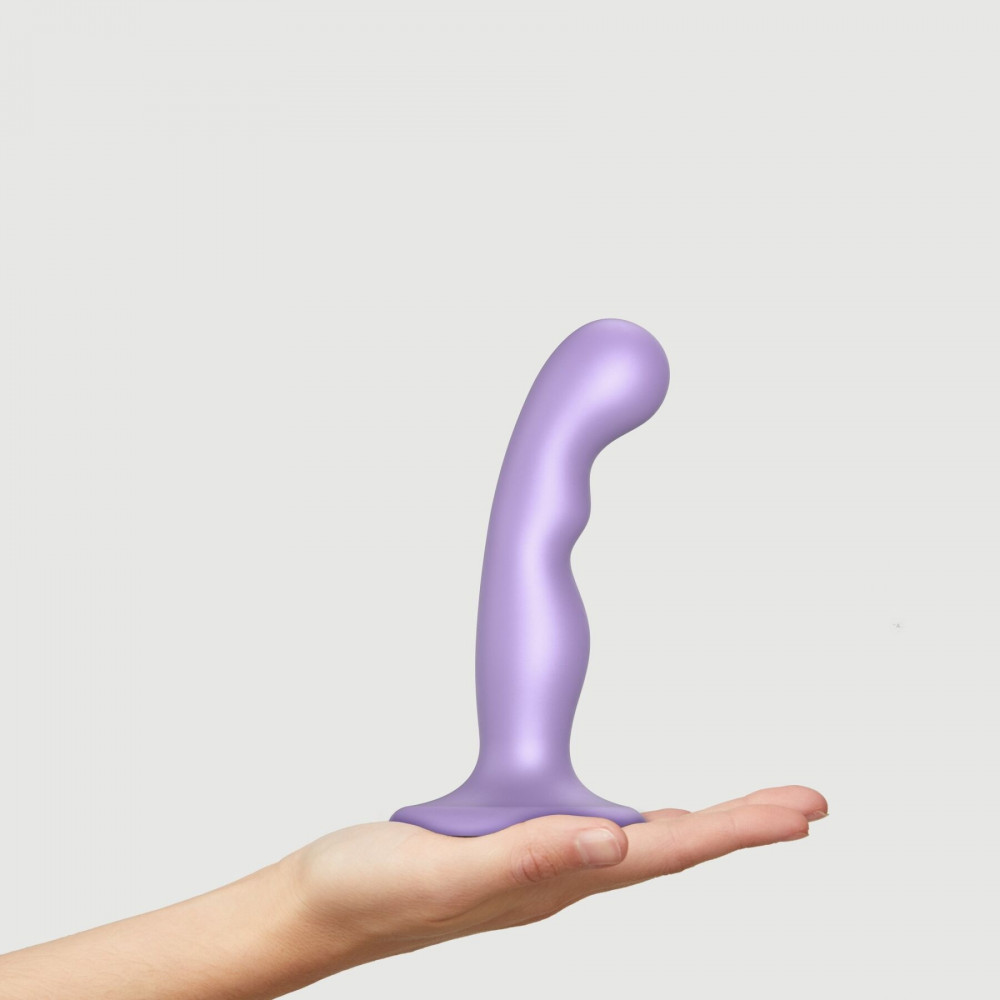 Страпон - Насадка для страпона Strap-On-Me Dildo Plug P&G Lilas Metallic S 5