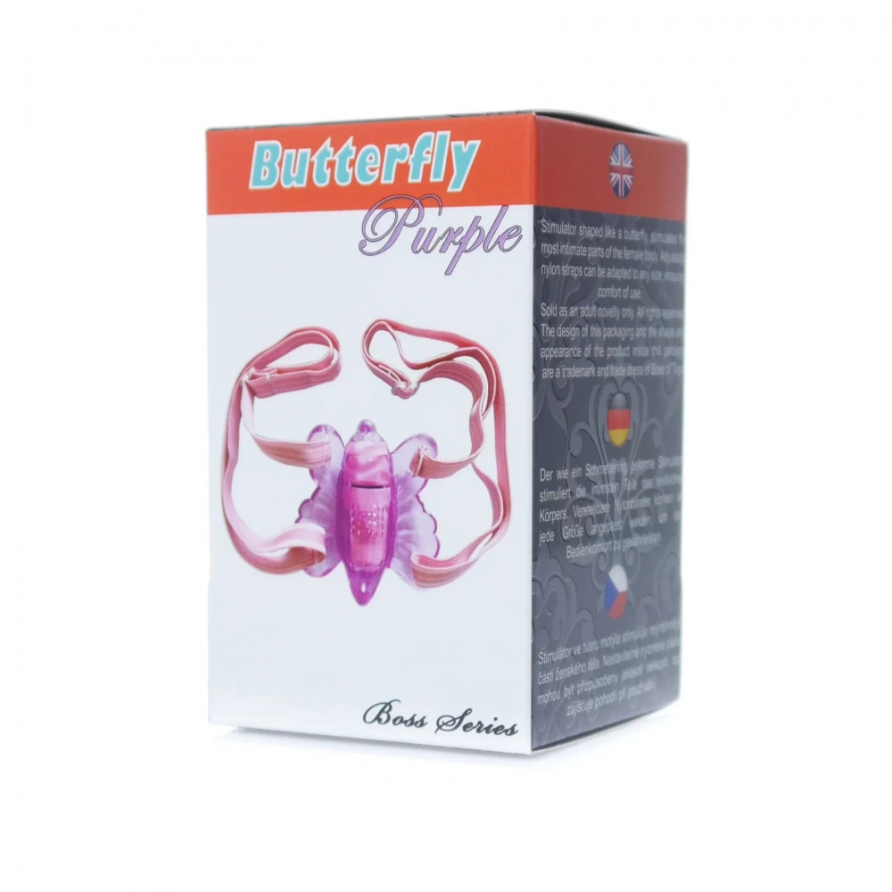 Клиторальный вибратор - Стимулятор для клитора Stymulator-Butterfly Purple 1